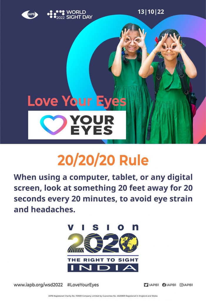Vision 2020 India WSD Poster for Social Media Post